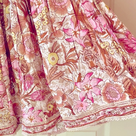 🌺🎉HP🎉🌺 NWT Spell & The Gypsy Jungle One Shoulder Dress - Picture 11 of 16